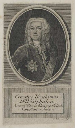 Bildnis des Ernestus Joachimus de Westphalen