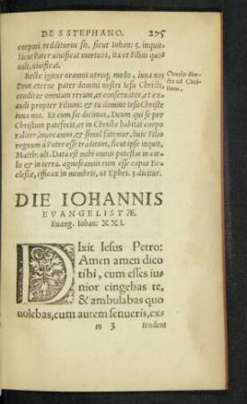 Die Iohannis Evangelistae.