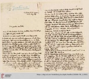 Briefe von Morris Jastrow an Carl Bezold: Brief von Carl Bezold an Morris Jastrow