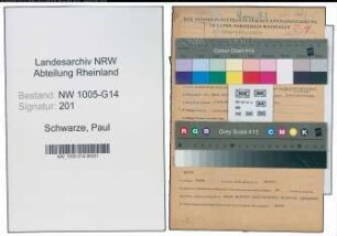 Entnazifizierung Paul Schwarze , geb. 27.03.1900 (Chemotechniker)