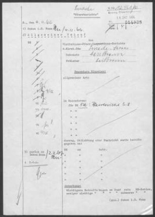 Pinache-Serres: Visitationsbericht mit Pfarrbericht 1966
