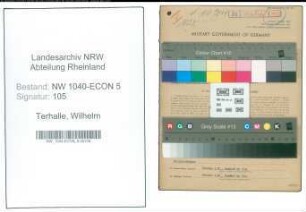 Entnazifizierung Wilhelm Terhalle , geb. 18.02.1895 (Kaufmann)