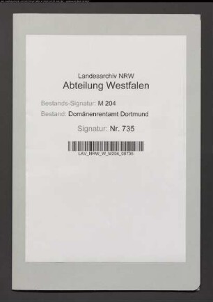 Ablösung einer auf dem Rüschen-Kotten in Eving lastenden Geldrente