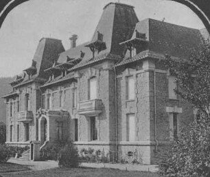 Erster Weltkrieg - "Kriegserinnerungen an Nordfrankreich und die Vogesen". "Schloss in Belval" (Dép. Vosges)
