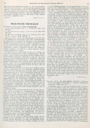 145-146 [Rezension] Die Gemeindepraxis