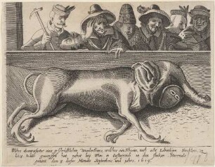 Wahre abcontrafactur eines erschröklichen wunderthiers, welches ein Schwein, nach acht Lebendigen Färcklein, zu letzt todter geworffen hat, nahet bey Wien in Oesterreich in den flecken Herrnals/ genant den 8. dieses Monats Septembris und jahrs 1619.
