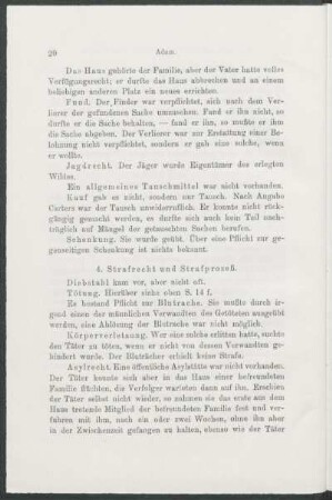 4. Strafrecht und Strafprozeß.