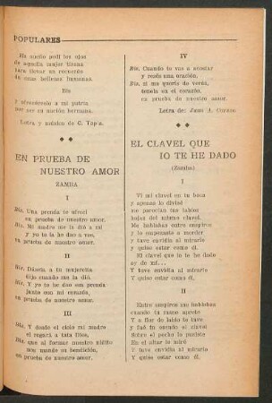 En prueba de nuestro amor : Zamba