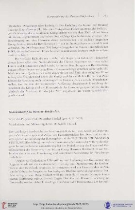 Kommentierung des Hamann-Briefwechsels