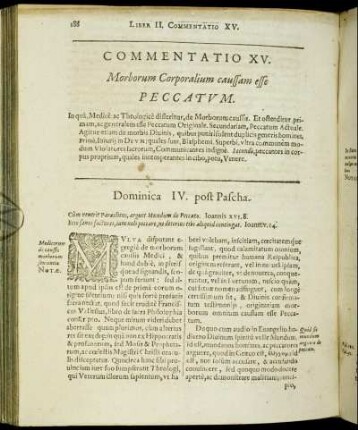 Commentatio XIV. Morborum Corporalium caussam esse Peccatum.