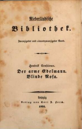 Der arme Edelmann
