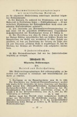 Abschnitt III. Allgemeine Bestimmungen