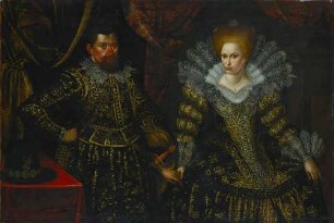 Kurfürst Johann Georg I. von Sachsen (1585-1656) mit seiner (zweiten) Gemahlin Magdalene Sibylle von Sachsen (1586-1659)