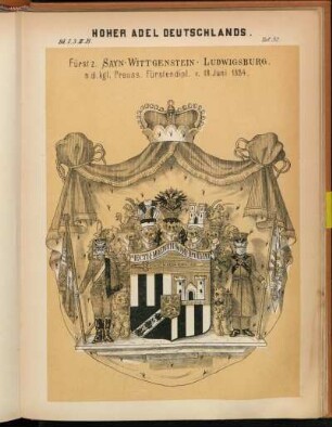 Taf. 92. Fürst z. Sayn-Wittgenstein-Ludwigsburg.