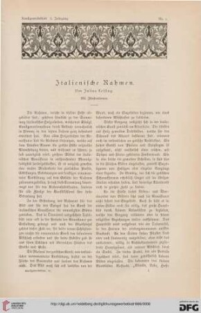 Italienische Rahmen