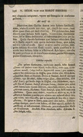 536-547, Ad vers. 18. Divortium dum Christus damnat ...