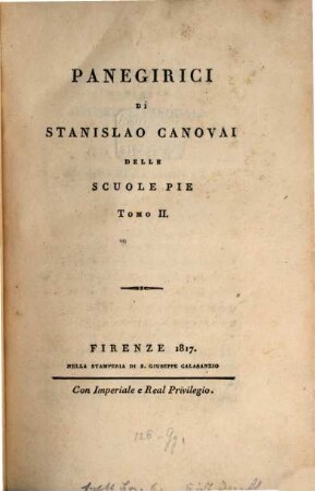 Panegirici di Stanislao Canovai delle Scuole Pie, 2