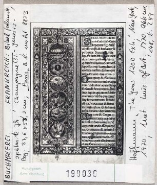 Paris, Bibliothèque Nationale: MS lat. 8823, Bibel, Schöpfungsgeschichte