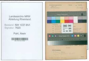 Entnazifizierung Alwin Pahl , geb. 07.05.1907 (Kaufmann)