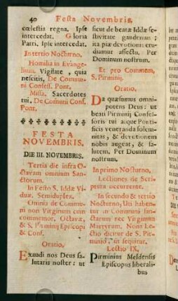 40-78, Festa Novembris