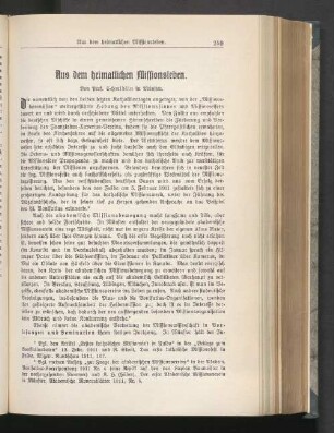 Aus dem heimatlichen Missionsleben