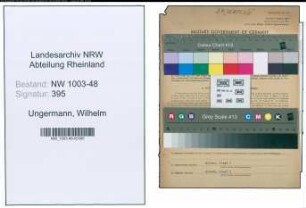 Entnazifizierung Wilhelm Ungermann , geb. 22.09.1891 (Korrespondent)