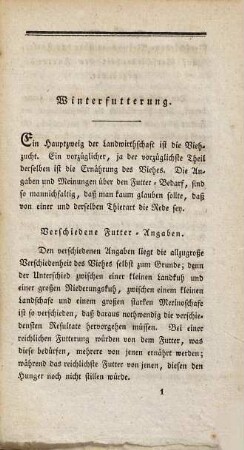 Die vorteilhafteste Einrichtung der Sommer- und Winterfütterung des Rind- und Schafviehes : durch Erfahrungen erwiesen