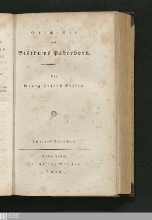 2: Geschichte des Bisthums Paderborn
