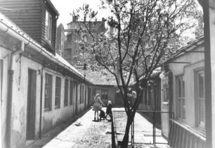 Hamburg. Nach der Choleraepidemie von 1892 errichtete Notbauten