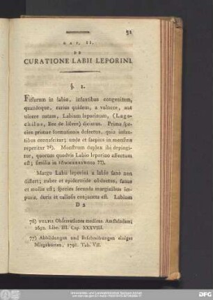 Cap. II. De Curatione Labii Leporini.