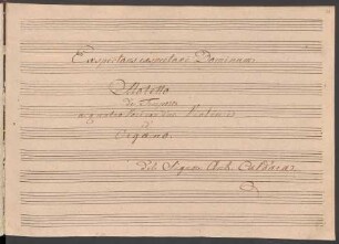 Exspectans exspectavi Dominum; V (4), strings, org; e-Moll