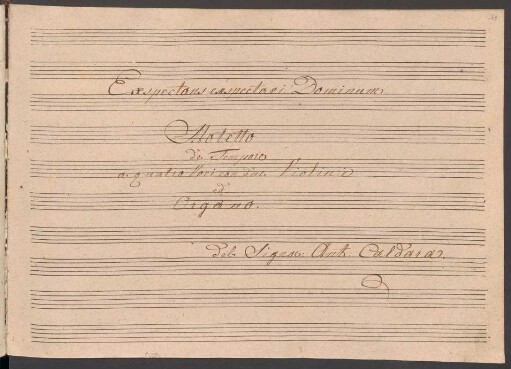 Exspectans exspectavi Dominum; V (4), strings, org; e-Moll