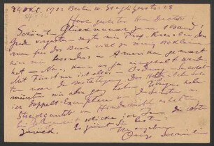 Brief an Ludwig Strecker und B. Schott's Söhne : 24.10.1922