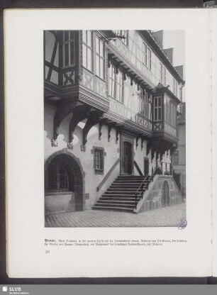 Hanau. Altes Rathaus, in der zweiten Hälfte des 16. Jahrhunderts erbaut, Rathaus von Alt-Hanau, der Residenz der Grafen von Hanau-Münzenberg, ein Meisterwerk des fränkischen Fachwerkbaues, jetzt Museum