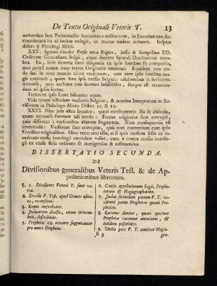13-22, Dissertatio Secunda