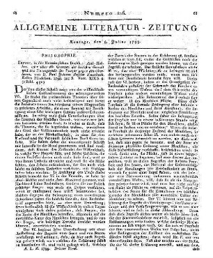 Feuerbach, P. J. A. von: Anti-Hobbes oder über die Grenzen der höchsten Gewalt und das Zwangsrecht der Bürger gegen Oberherrn. Erfurt: Hennings 1798