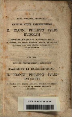 Dissertatio inauguralis medica sistens cogitata quaedam ad morborum venereorum pathologiam spectantia