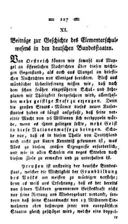 Beiträge zur Geschichte des Elementarschulwesens in den deutschen Bundesstaaten