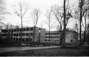 Bau der Institutsgruppe Maschinenlaboratorium, Kältetechnik, Thermodynamik und Klimatechnik der Technischen Hochschule.