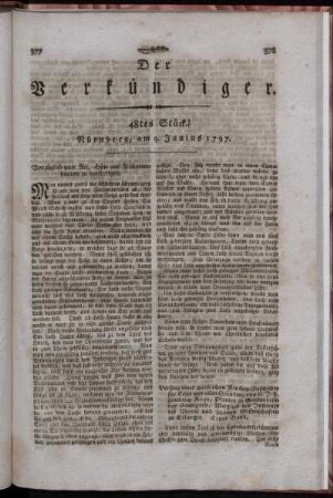 48tes Stück. Nürnberg, am 9. Junius 1797