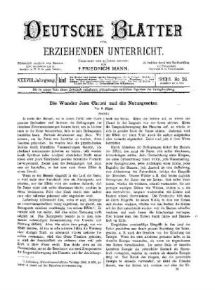 Die Wunder Jesu Christi und die Naturgesetze : (Schluß)