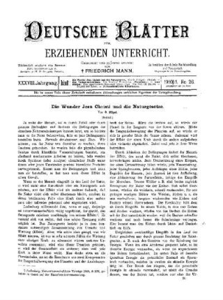 Die Wunder Jesu Christi und die Naturgesetze : (Schluß)
