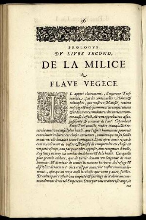 Du Livre Second, De La Milice [...]