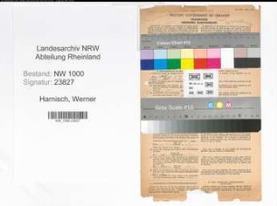 Entnazifizierung Werner Harnisch, geb. 22.04.1913 (Verw.Beamter)