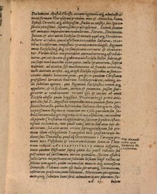 Theses theol. de regimine seu gubernatione militantis ecclesiae cum apostolicae tum subsequentis ante papatum & sub papatu deque primatu Papae