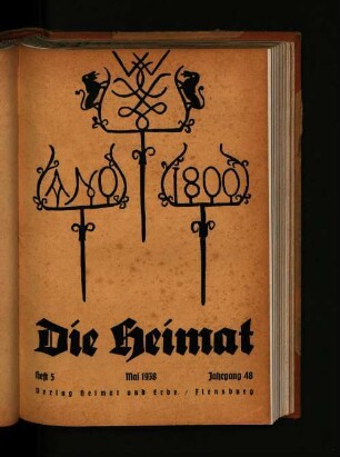 Heft 5 Mai 1938 Jahrgang 48