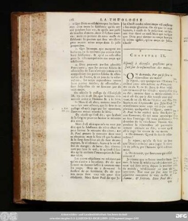 Chapitre IX. Réponse à diverses questions qu'on fait sur la résurrection des morts.