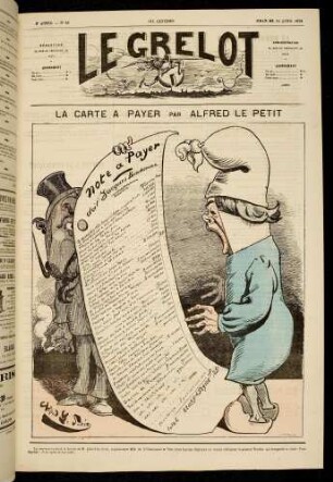 La carte a payer par Alfred Le Petit