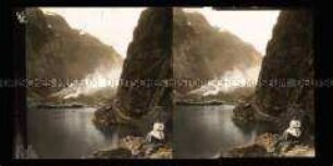 Dampfer im Naerofjord vor Gudvangen