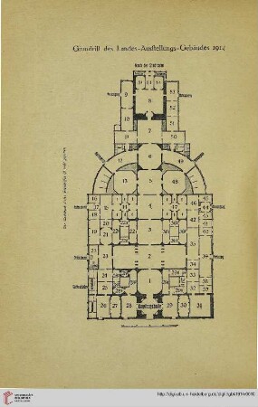 Grundriß des Landes-Ausstellungs-Gebäudes 1914